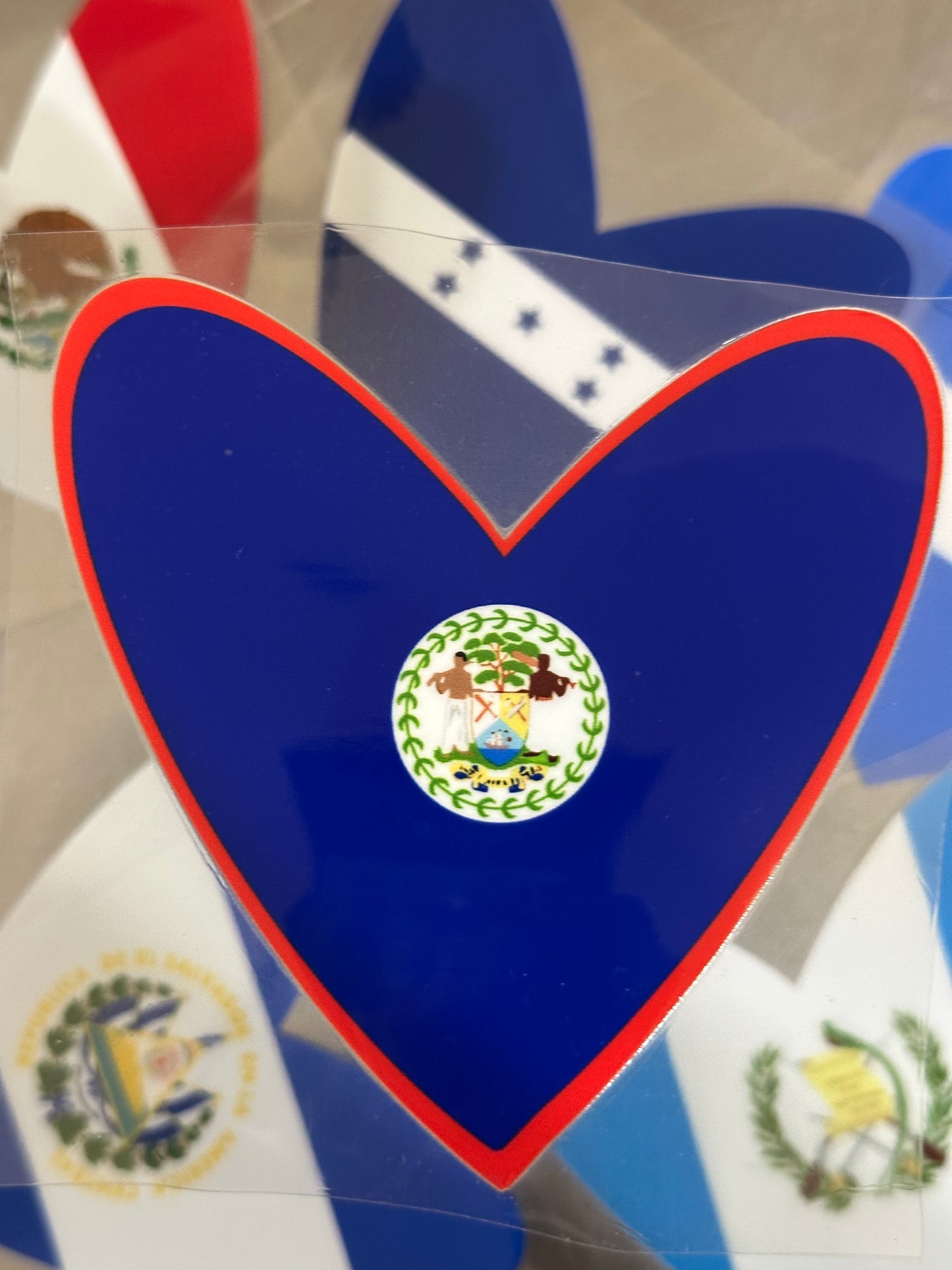 Belize Heart Decal