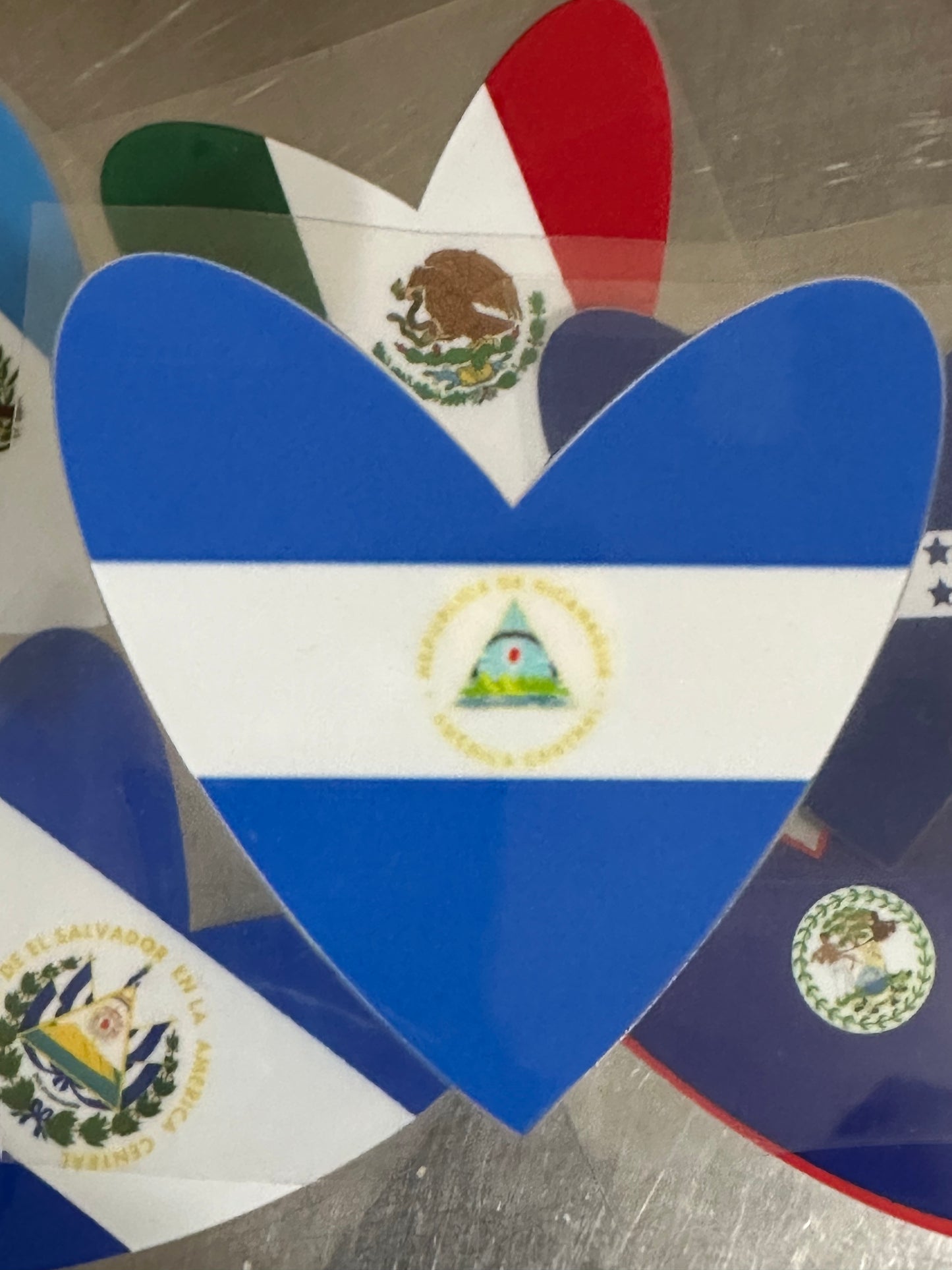 Nicaragua Heart Decal