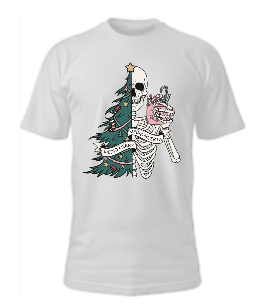 Medio Merry Medio Muerta Tee