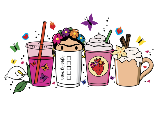 Frida Coffee Cup Sticker