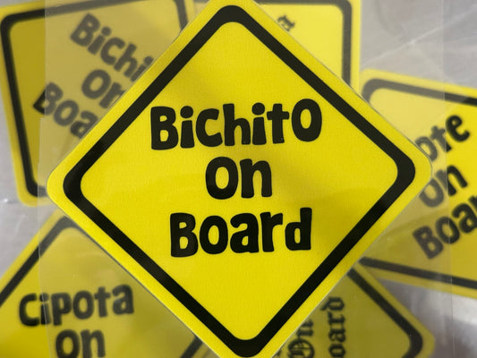 Bichito On Board Decal