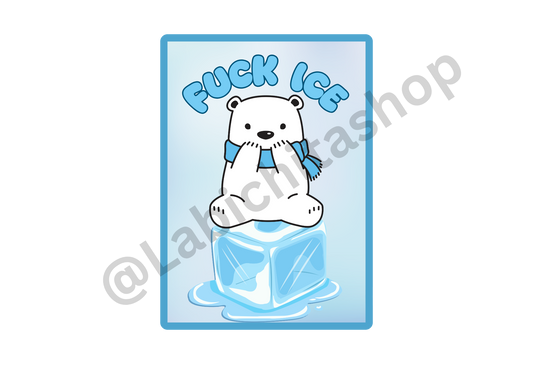 Fuck Ice Polar Bear Sticker